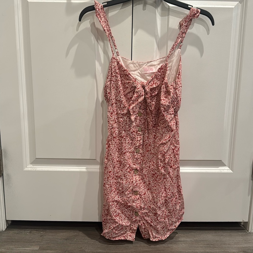 Pink lily dress